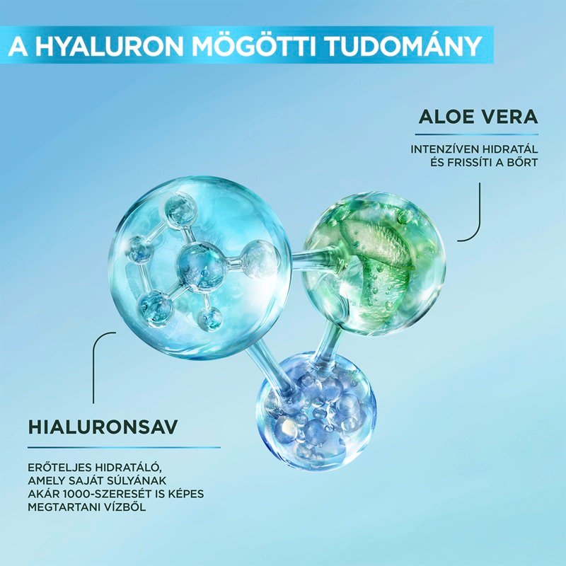 Skin Naturals bőrnyugtató tisztító krém hialuronsav aloe - 2